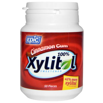 Epic Xylitol Chewing Gum Cinnamon 50pcs