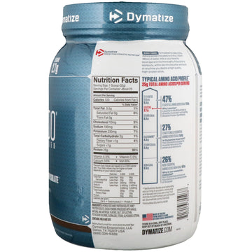 Dymatize Nutrition, ISO100 Hydrolyzed, 100% Whey Protein Isolate, Fudge Brownie, 1.6 lbs (725 g)
