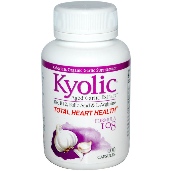 Kyolic, Total Heart Health, Formula 108, 100 Capsules - The Supplement Shop