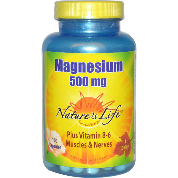 Nature's Life, Magnesium, 500 mg, 100 Capsules - The Supplement Shop