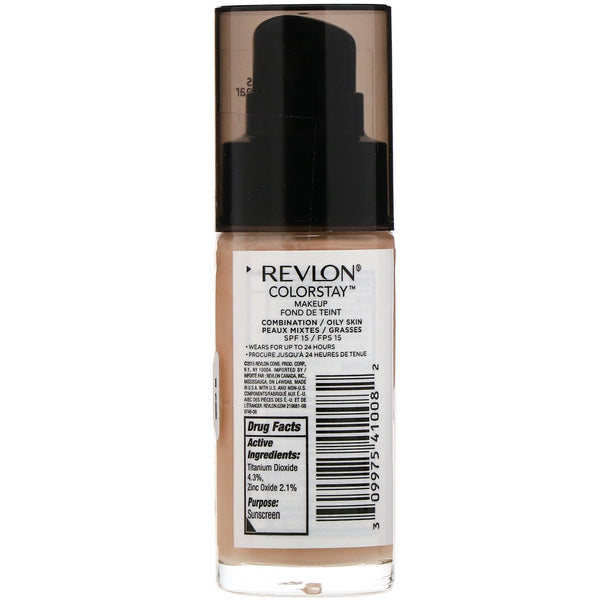 Revlon, Colorstay, Makeup, Combination/Oily, 300 Golden Beige, 1 fl oz (30 ml) - The Supplement Shop