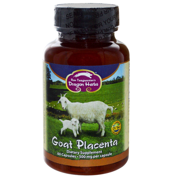 Dragon Herbs, Goat Placenta, 500 mg, 60 Capsules - The Supplement Shop
