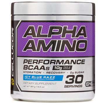 Cellucor, Alpha Amino, Performance BCAAs, Icy Blue Razz, 13.4 oz (381 g)