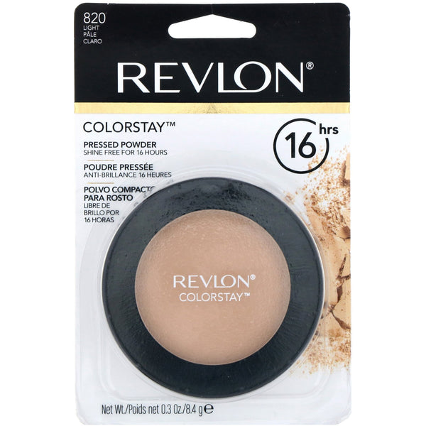 Revlon, Colorstay, Pressed Powder, 820 Light, 0.3 oz (8.4 g) - The Supplement Shop