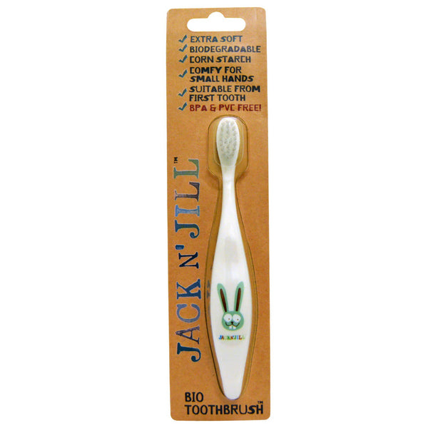 Jack n' Jill, Bio Toothbrush, Bunny, 1 Toothbrush - The Supplement Shop