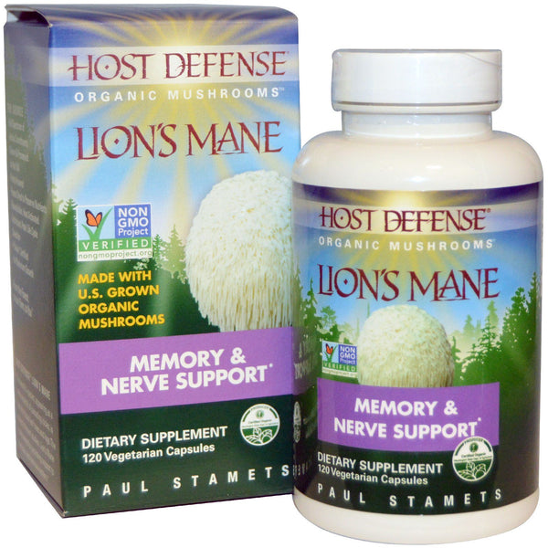 Fungi Perfecti, Lion's Mane, Memory & Nerve Support, 120 Vegetarian Capsules - The Supplement Shop