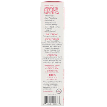 American Biotech Labs, Advanced Healing  Skin Cream, Natural Grapefruit Scent, 1.2 oz (34 g)