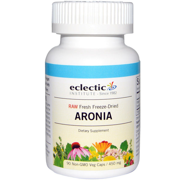 Eclectic Institute, Raw Fresh Freeze-Dried, Aronia, 450 mg, 90 Non-GMO Veg Caps - The Supplement Shop