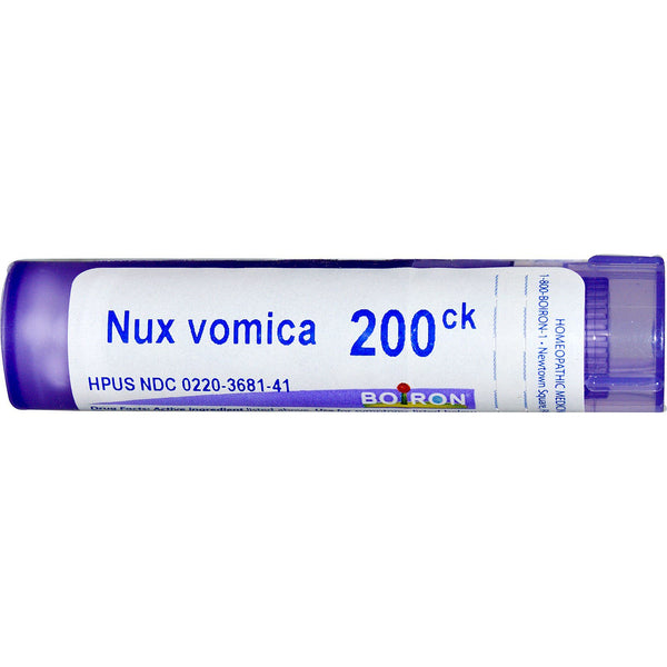 Boiron, Single Remedies, Nux Vomica, 200CK, Approx 80 Pellets - The Supplement Shop