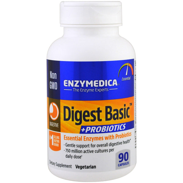 Enzymedica, Digest Basic + Probiotics, 90 Capsules - The Supplement Shop