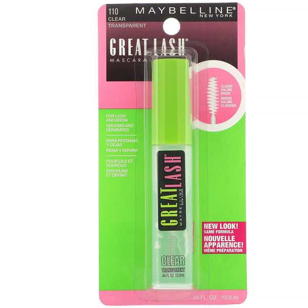 Maybelline, Great Lash, Mascara, 110 Clear, 0.44 fl oz (13 ml) - The Supplement Shop