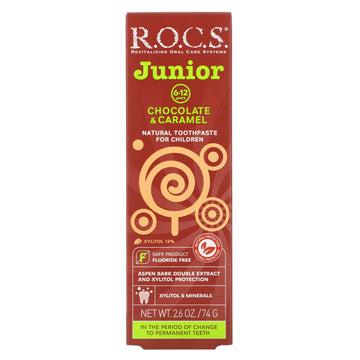 R.O.C.S., Junior,  Chocolate & Caramel Toothpaste, 6-12 Years, 2.6 oz (74 g)
