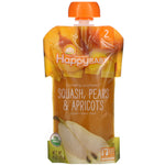 Happy Family Organics, Happy Baby, Organic Baby Food, Stage 2, 6 + Months, Squash, Pears & Apricots, 4 oz (113 g) - The Supplement Shop