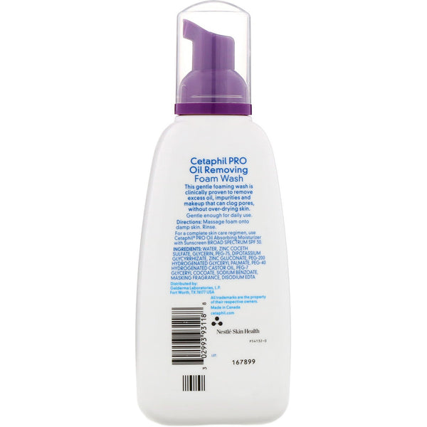 Cetaphil, Pro, Oil Removing Foam Wash, Oily Skin, 8 fl oz (237 ml) - The Supplement Shop