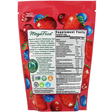 MegaFood, Women's Multivitamin Soft Chews, Mixed Berry Flavor, 30 Individually Wrapped Soft Chews