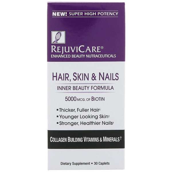 Rejuvicare, Hair, Skin & Nails, Inner Beauty Formula, 30 Caplets - The Supplement Shop