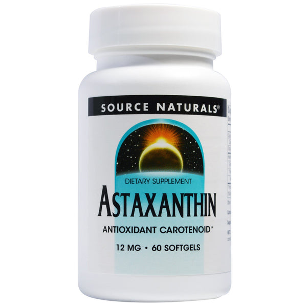 Source Naturals, Astaxanthin, 12 mg, 60 Softgels - The Supplement Shop