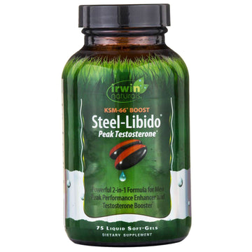 Irwin Naturals, Steel-Libido, Peak Testosterone, 75 Liquid Soft-Gels