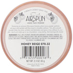 Airspun, Loose Face Powder, Honey Beige 070-32, 2.3 oz (65 g) - The Supplement Shop