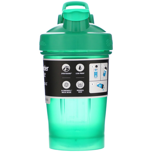 Blender Bottle, Classic With Loop, Emerald Green, 20 oz - The Supplement Shop