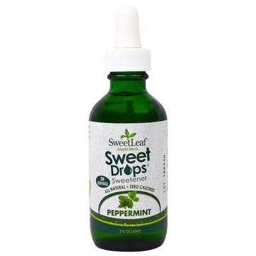 Wisdom Natural, SweetLeaf Liquid Stevia, Sweet Drops Sweetener, Peppermint, 2 fl oz (60 ml)