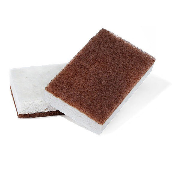 Full Circle, In A Nutshell, Walnut Scrubber Sponge, 2 Pack, 4.4" x 2.75" Each - The Supplement Shop