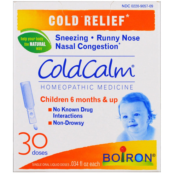 Boiron, ColdCalm, Cold Relief, 30 Oral Liquid Doses, .034 fl oz Each - The Supplement Shop