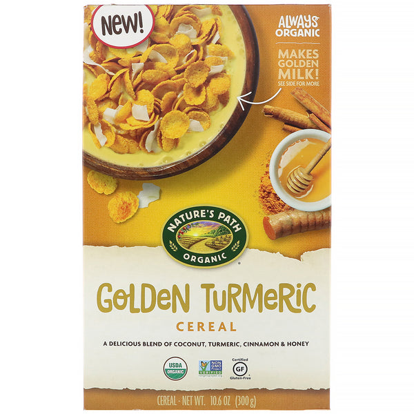 Nature's Path, Golden Turmeric Cereal, 10.6 oz (300 g) - The Supplement Shop