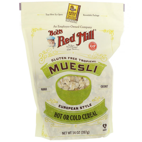 Bob's Red Mill, Muesli, Tropical, Gluten Free, 14 oz (397 g) - The Supplement Shop