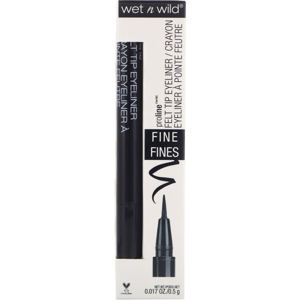 Wet n Wild, ProLine Felt Tip Eyeliner, Black, 0.017 oz (0.5 g) - The Supplement Shop