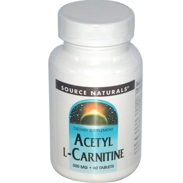 Source Naturals, Acetyl L-Carnitine, 500 mg, 60 Tablets