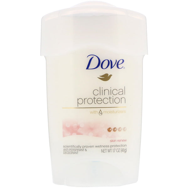 Dove, Clinical Protection, Anti-Perspirant Deodorant, Skin Renew, 1.7 oz (48 g) - The Supplement Shop