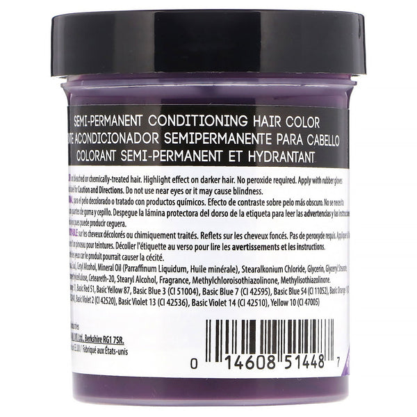 Punky Colour, Semi-Permanent Conditioning Hair Color, Purple, 3.5 fl oz (100 ml) - The Supplement Shop