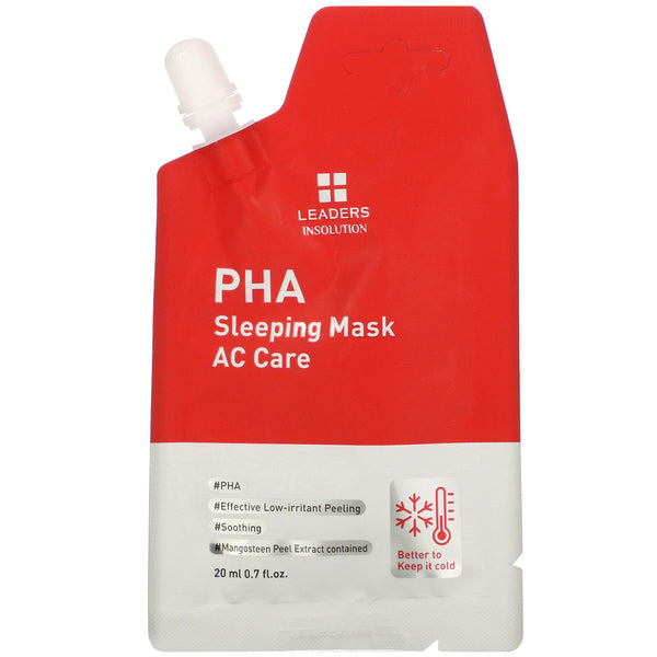 Leaders, PHA Sleeping Mask, AC Care, 0.7 fl oz (20 ml) - The Supplement Shop