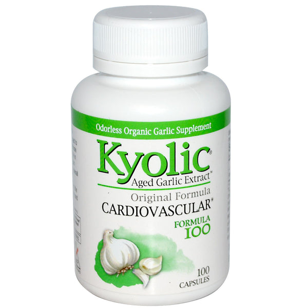 Kyolic, Aged Garlic Extract, Cardiovascular, Formula, 100 Capsules - The Supplement Shop