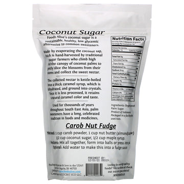 Foods Alive, Superfoods, Coconut Sugar, 14 oz (395 g)