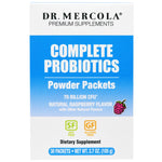 Dr. Mercola, Complete Probiotics Powder Packets, Natural Raspberry Flavor, 30 Packets, 0.12 oz (3.5 g) Each - The Supplement Shop
