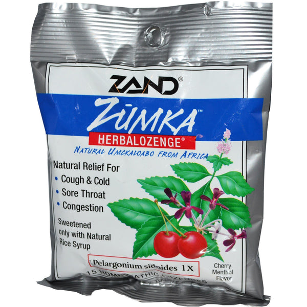 Zand, Zumka, Herbalozenge, Cherry Menthol Flavor, 15 Homeopathic Lozenges - The Supplement Shop