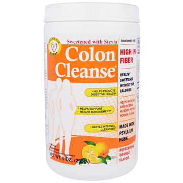 Health Plus, Colon Cleanse, Sweetened with Stevia, Refreshing Orange Flavor, 9 oz (255 g)