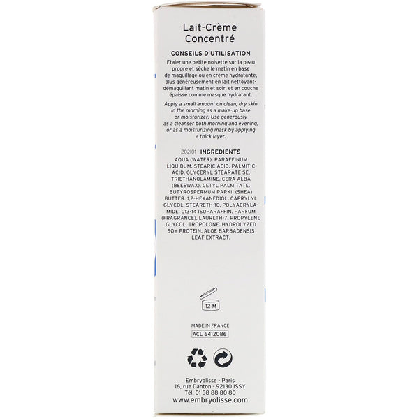 Embryolisse, Lait-Creme Concentre, Multi-Function Nourishing Moisturizer, 2.54 fl oz (75 ml) - The Supplement Shop