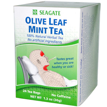 Seagate, Olive Leaf Mint Tea, 24 Tea Bags, 1.3 oz (36 g)
