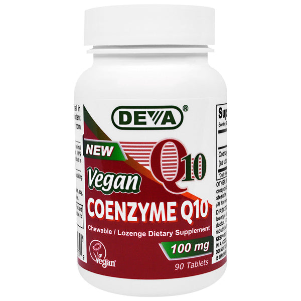 Deva, Vegan, Coenzyme Q10, 100 mg, 90 Tablets - The Supplement Shop