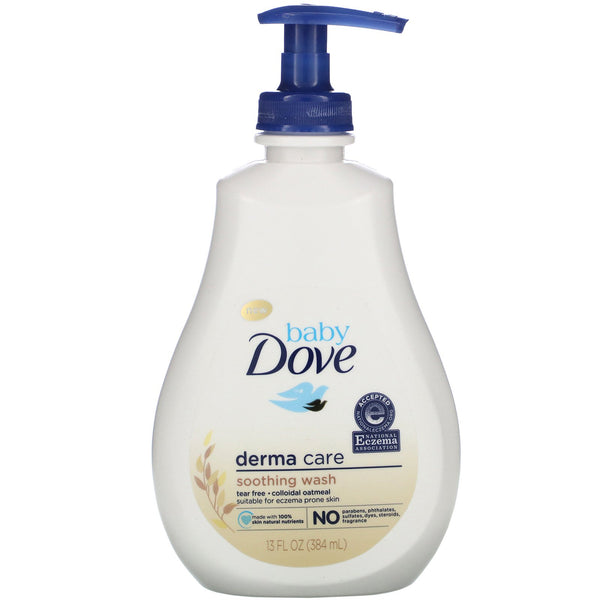 Dove, Baby Dove, Derma Care, Soothing Wash, 13 fl oz (384 ml) - The Supplement Shop