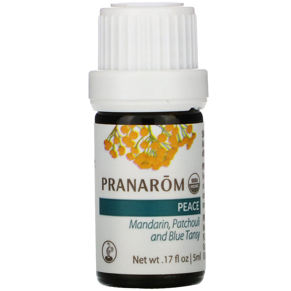 Pranarom, Essential Oil, Diffusion Blend, Peace, .17 fl oz (5 ml) - The Supplement Shop