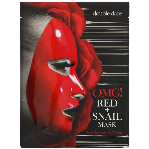 Double Dare, Red Snail Mask, 1 Sheet, 0.92 oz (26 g) - The Supplement Shop
