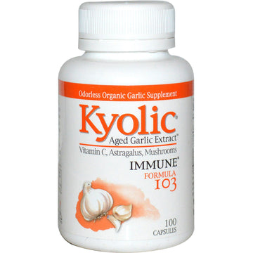 Kyolic, Aged Garlic Extract, Immune Formula 103, 100 Capsules