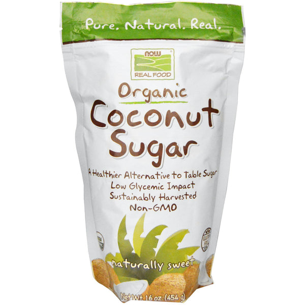 Now Foods, Real Food, Organic Coconut Sugar, 16 oz (454 g) - The Supplement Shop