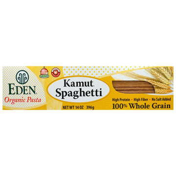 Eden Foods, Organic Pasta, Kamut Spaghetti, 100% Whole Grain, 14 oz (396 g)