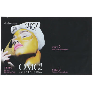 Double Dare, 3 in 1 Kit Peel Off Beauty Mask, 1 Kit