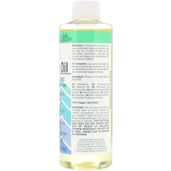 Home Health, Castor Oil, 8 fl oz (237 ml) - The Supplement Shop